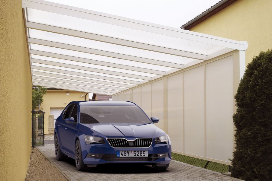 hliníkové garážové stání ECO