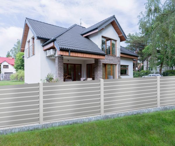 hliníkový plot typu okenice