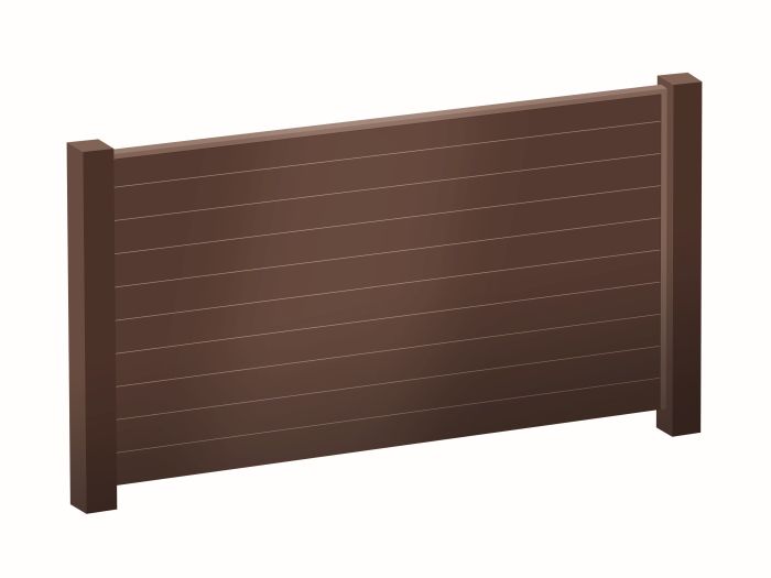 plná plotová zástěna z hliníku 8017